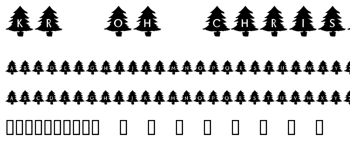 KR Oh Christmas Tree font